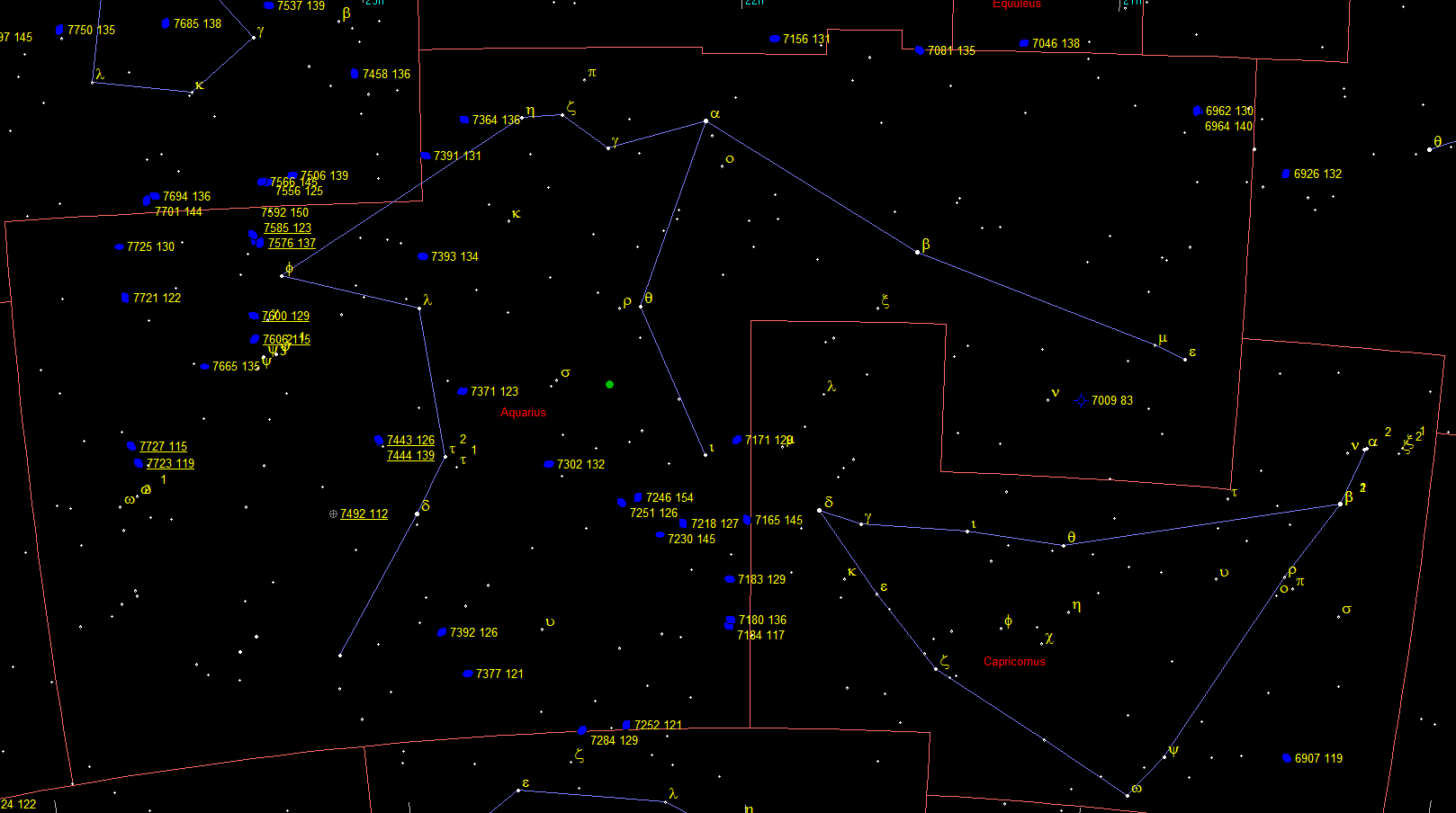 Oggetti di Herschel 2500 nella costellazione Capricornus